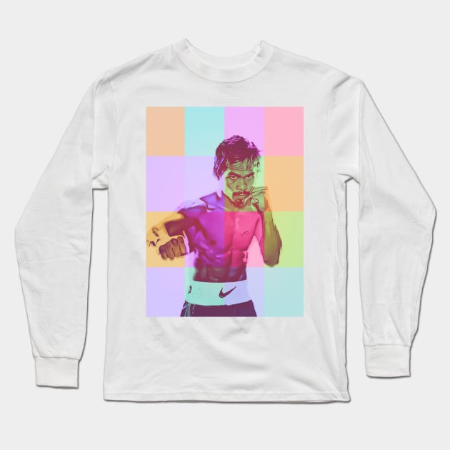 Manny Pacquiao Long Sleeve T-Shirt by mobilunik